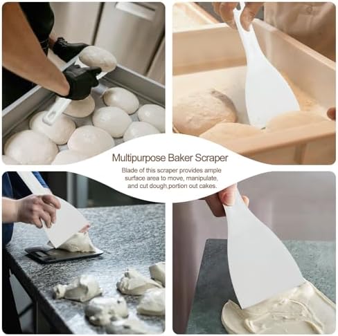 LRui Kitchen Professional Pizza Dough Scraper dough spatula, plastic flexible - Image 4