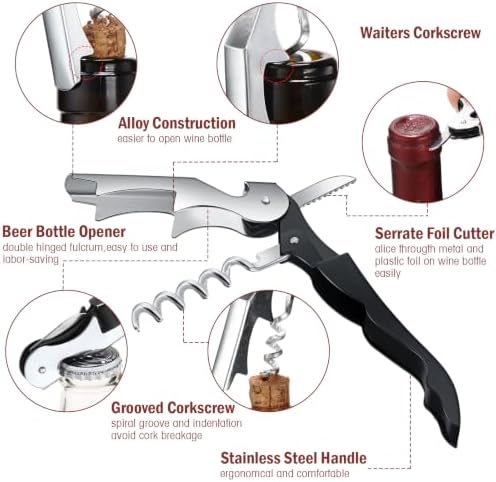 Honoson 150 Pcs Wine Key for Severs, Corkscrew Wine Opener - Image 3