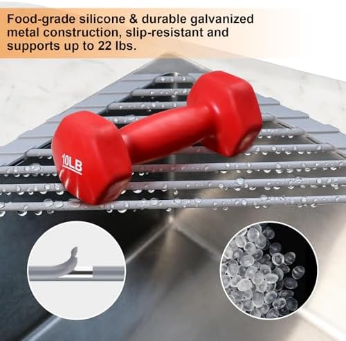Triangle Roll Up Dish Drying Rack - Image 3
