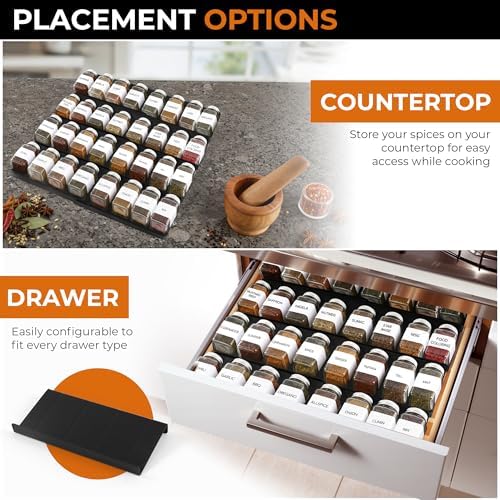ALCOVA Spice Drawer Organizer Expandable 9-18" - Image 5