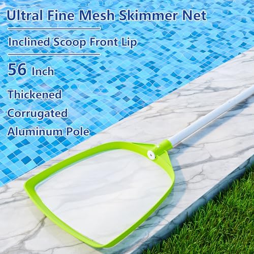 Sepetrel Pool Skimmer Net with Pole, Ultra-Fine Mesh, 72-Inch Total Length - Image 4