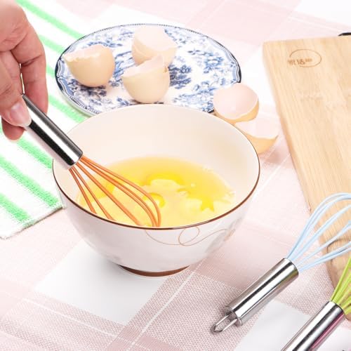 BAEKZ Multi-Color Mini Silicone Kitchen Whisks - Image 6