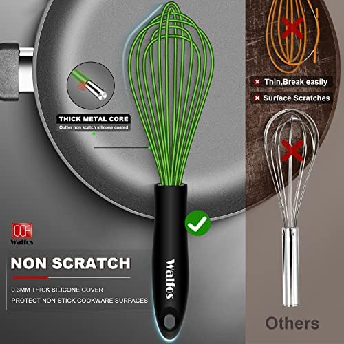 Walfos Silicone Whisk, Rubber Whisks - Image 5