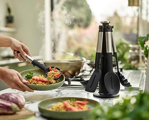 Joseph Joseph Elevate 5-piece Silicone Kitchen Utensils Carousel, BPA Free - Image 6