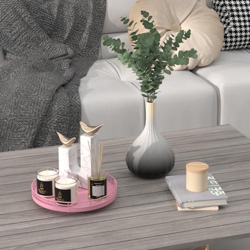 Oroyutor 9-Inch Oak Lazy Susan Decorative Tray - Image 4