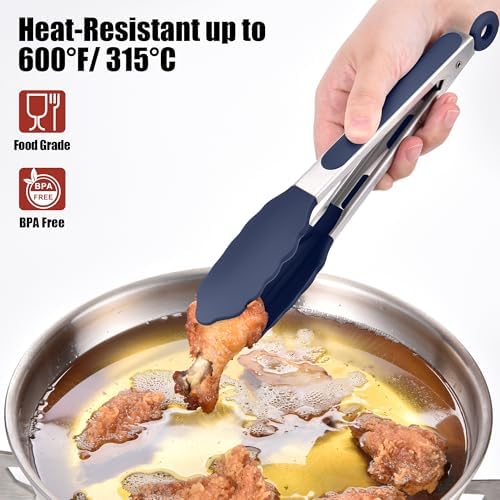 Doosu Kitchen Tongs with Silicone Tips - Image 3