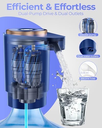 Water Jug Pump for 5 Gallon Bottle – Portable Electric USB-C Charging Dispenser - Image 3