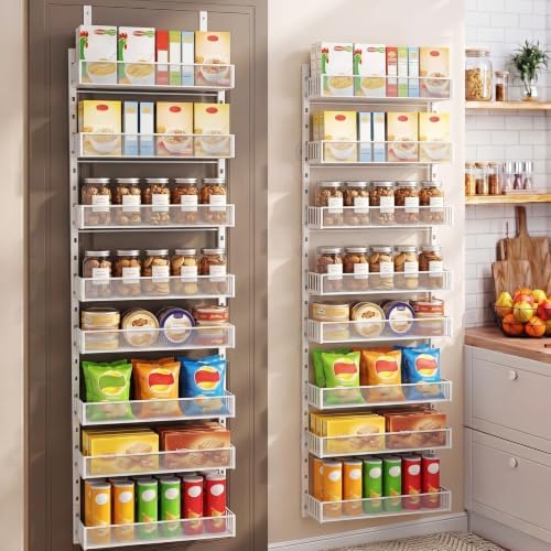 Over the Door Pantry Organizer, 2-in-1 Wall Mount or Hanging Spice Rack by AURIKAR