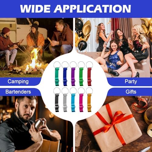 200 Pcs Colored Aluminum Bottle Opener Keychain Bulk, Claw Soda Beverage Beer - Image 7