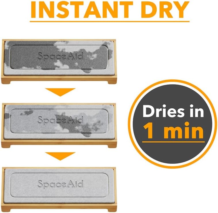 SpaceAid DryingNeat Instant Dry Sink Caddy Organizers, Kitchen Sponge Soap - Image 3