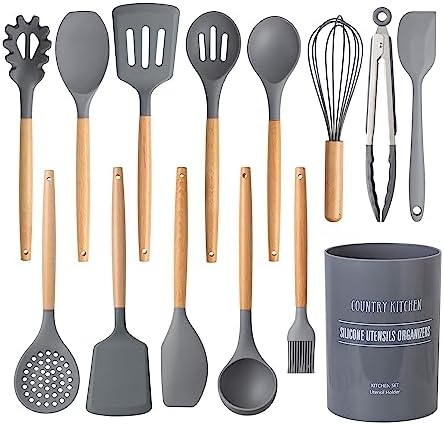 Country Kitchen Non Stick Silicone Utensil Set by CountryKitchen