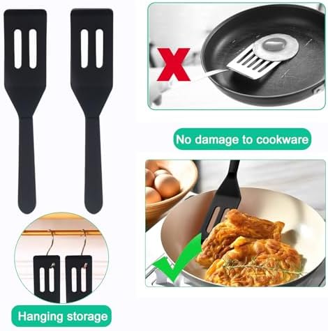 Small Silicone Spatulas 2-Pack, Heat-Resistant Mini Spatula - Image 6