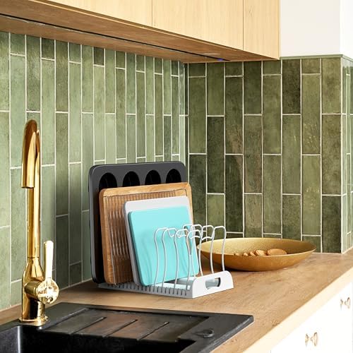 Simple Houseware 7 Compartments Adjustable Pan Organizer - Image 4