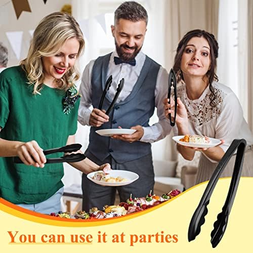 Tessco 25 Pcs Plastic Tongs, 9 Inch Disposable Serving Tongs - Image 6