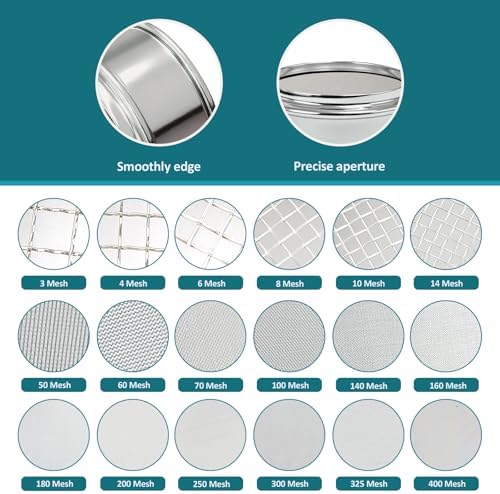 2.36" Full 304 Stainless Steel Mini Lab Sieve, 70 Mesh - Image 3