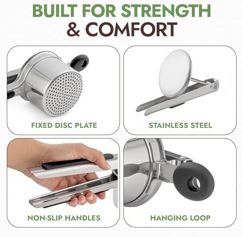 Large 15oz Potato Ricer Fixed Disc - Image 4