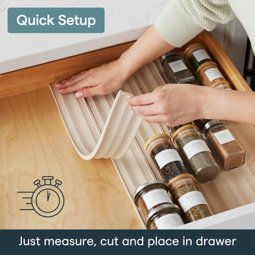 YouCopia SpiceLiner Adjustable Spice Drawer Liner, 10ft Roll, Seasoning and - Image 5