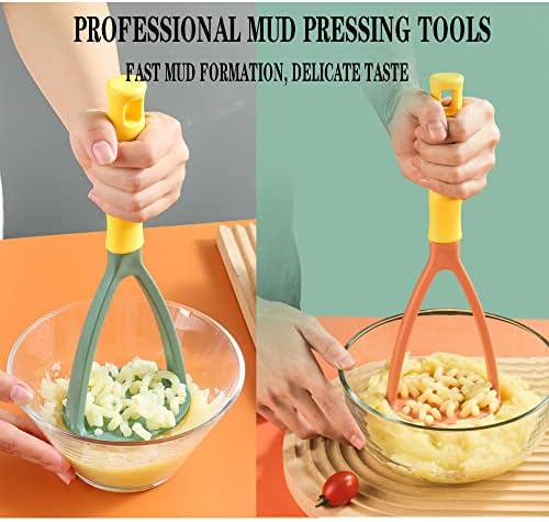 2pcs Potato Masher Manual Masher Kitchen Masher Non-Scratch Nonstick Potato - Image 4