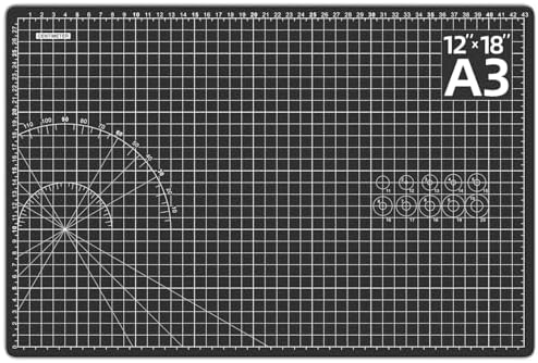 DIYSELF 12in×18in Self Healing Cutting Mat, A3 Fabric Craft Mat by DIYSELF