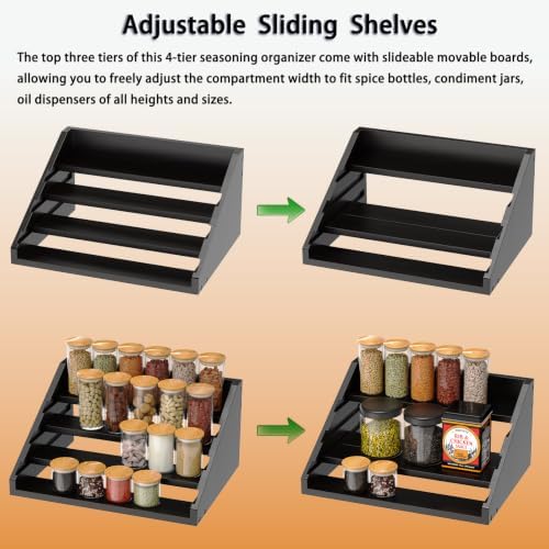 Solid Wood Spice Rack Organizer - Image 5