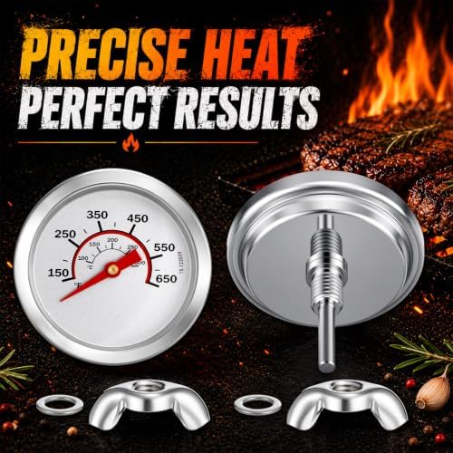 Frienda 3 Pack Charcoal Grill Thermometer Gauge - Image 4