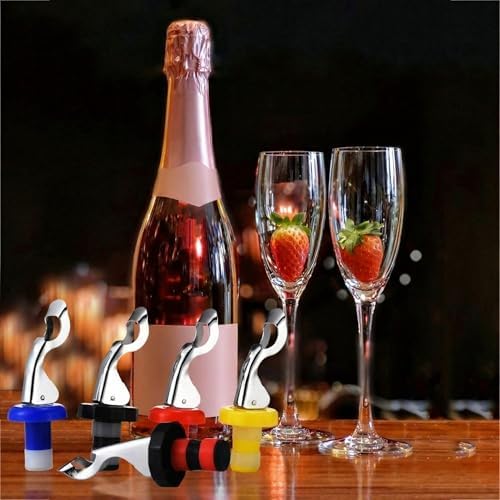 10 Pieces Silicone Wine Stoppers Expanding Manual beverage Bottle Plug Reusable - Image 6