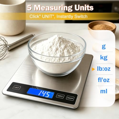 33lb Food Scale, Digital Kitchen Scale - Image 3
