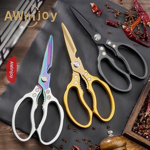 Heavy Duty Sharp Kitchen Scissors, Dishwasher Safe, Cooking Shears - Image 6