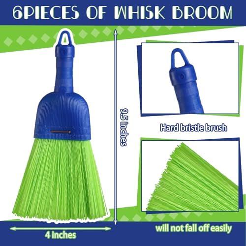 Domensi 6 Pcs Whisk Broom Poly Fiber Hand Brush - Image 2
