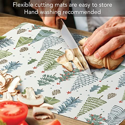 Cut N' Funnel Jolly Trees Designer Flexible Cutting Board Mat - Image 5