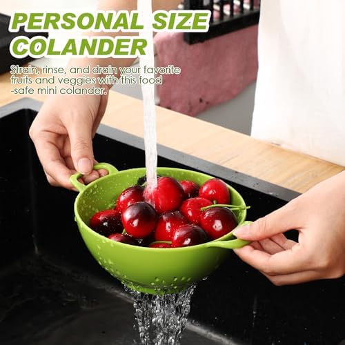 Baderke 4 Pack Mini Colander Plastic Berry Strainer - Image 6