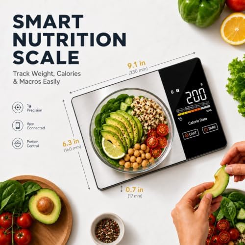 Smart Nutrition Food Scale - 1g Precision Digital Kitchen Scale - Image 2