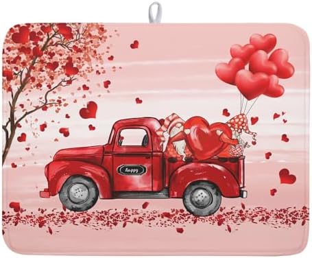 Valentine's Day Dish Drying Mats by Kawani