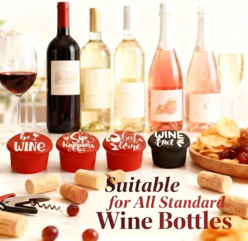 8 Pack Funny Wine Stoppers - Image 3