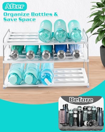 Cirhy 3-Tier Expandable Water Bottle Organizer Holder - Image 6