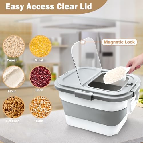 Komzon Rice Storage Container 20-30 lb, 17 lb Pet Dog Food Storage Container - Image 5