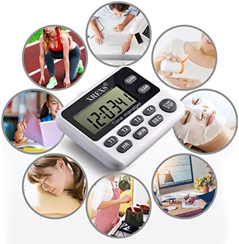 XREXS 4 Channel Digital Kitchen Timer Clock - Image 6