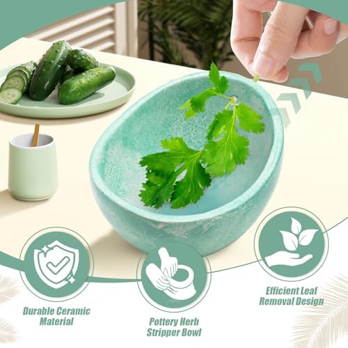 Ceramic Herb Stripper Bowl - Image 2