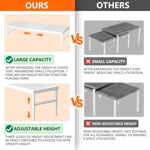 Kitchen cabinet organizer shelf, Spice Racks, Counter Shelf - Image 4