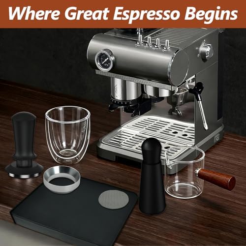 7 Pcs 51mm Espresso Accessories Kit, Spring Loaded Calibrated Tamper, WDT Tool - Image 7