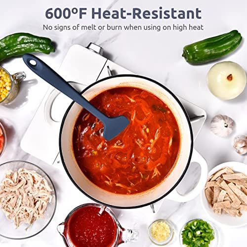 U-Taste Silicone Large Spatula, 600ºF High Temp, Midnight Blue - Image 3