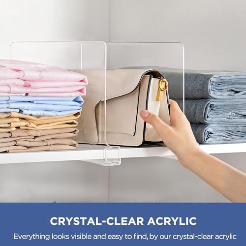 HBlife 4 Pack Closet Organizers and Storage, Vertical Purse Organizer - Image 3