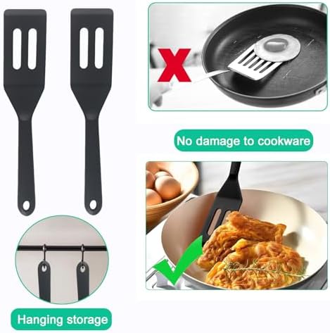 Small Silicone Spatulas 2-Pack, Heat-Resistant Mini Spatula - Image 6