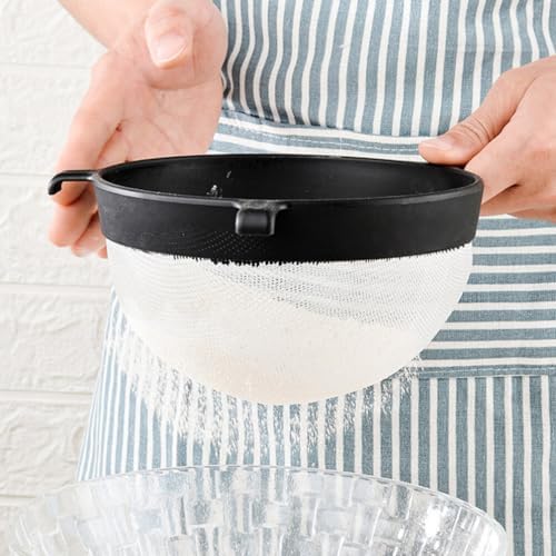 Alipis Plastic Flour Sieve, Flour Sifter, Sugar Powder Spreader, Mesh Strainer - Image 3