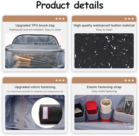 BOYATU Travel Makeup Bag Organizer Cosmetic Bag: 3 Pcs Set Make up Bags - Image 5