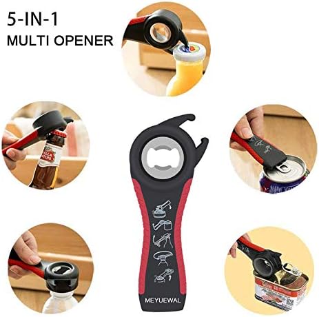 Jar Opener Bottle Opener for Weak Hands, 5 in 1 Multi Function Can Opener - Image 3