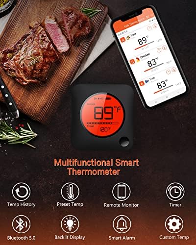 BFOUR Meat Thermometer Wireless Bluetooth, LCD Digital Meat Thermometer - Image 3