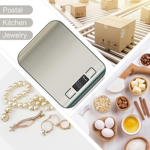 Digital Shipping Scale, Stainless Steel Panel, Accurate Portable Postal Scale - Image 5