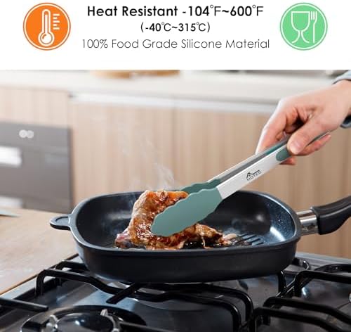 HOTEC Stainless Steel Kitchen Tongs - Image 2