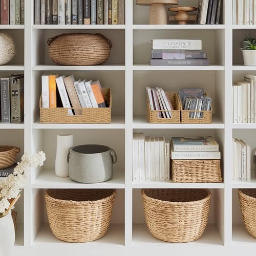 StorageWorks Paper Rope Shelf Basket, Pantry Storage Basket - Image 6